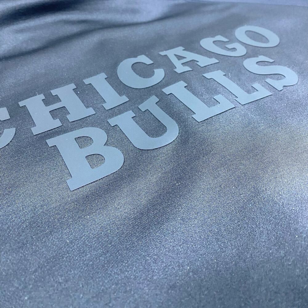 Chicago Bulls Jacket Mens XL Black Full Zip Pockets Basketball Hoodie Embroidere - Picture 9 of 12